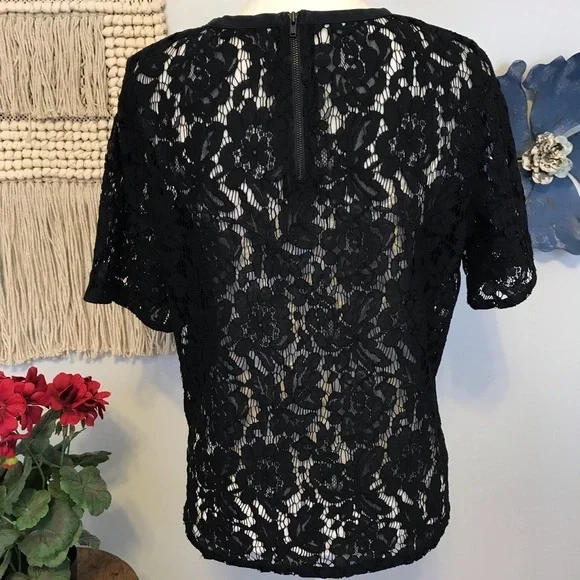 Madewell Lace Refined Tee - Picture 4 of 7